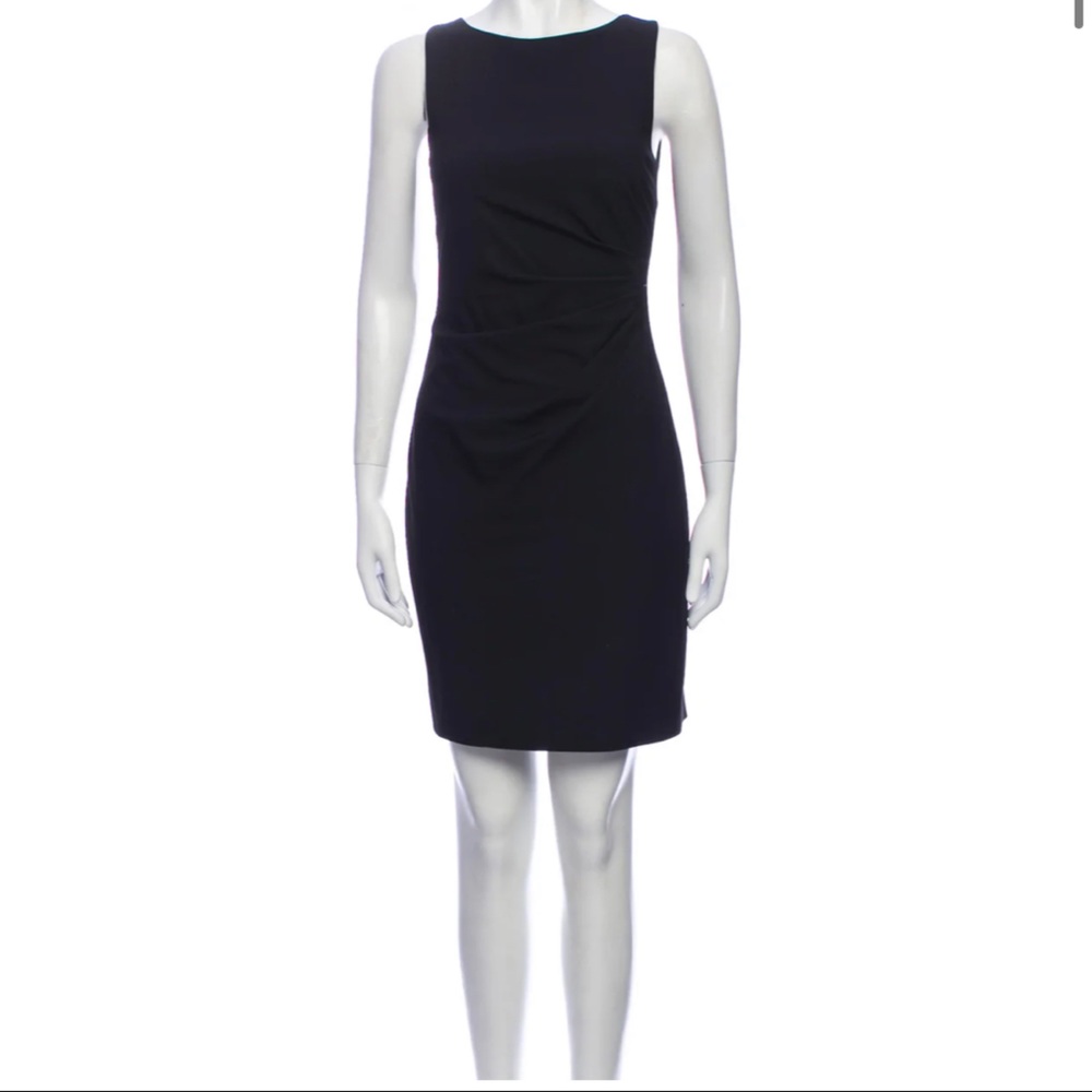 Theory virgin wool mini burgundy dress